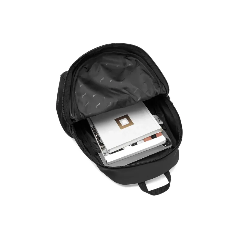 LiNing CF Polyester Backpack Unisex Black-4