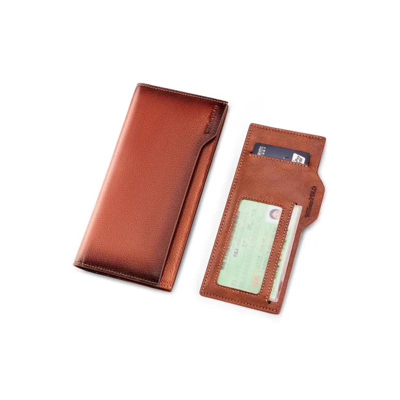 WilliamPOLO Top Grain Cow Leather Multifunction Card Holder Wallet Regular Men's Multicolor-18