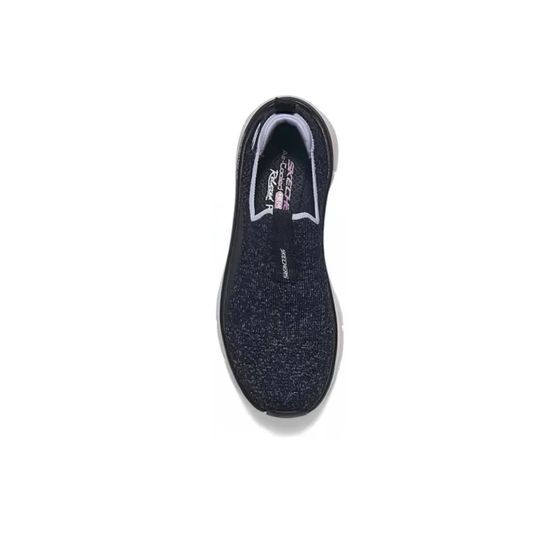 Skechers Sport Cushioning Wear Resistant Low Top Running Shoes Women's Black Purple-2