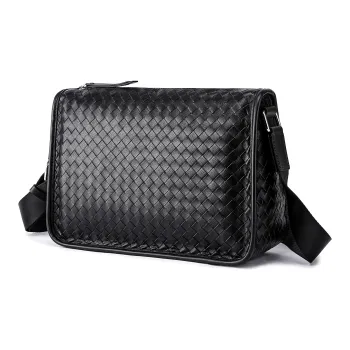 Ace Paul Top Grain Cow Leather Shoulder Bag Regular Unisex Black