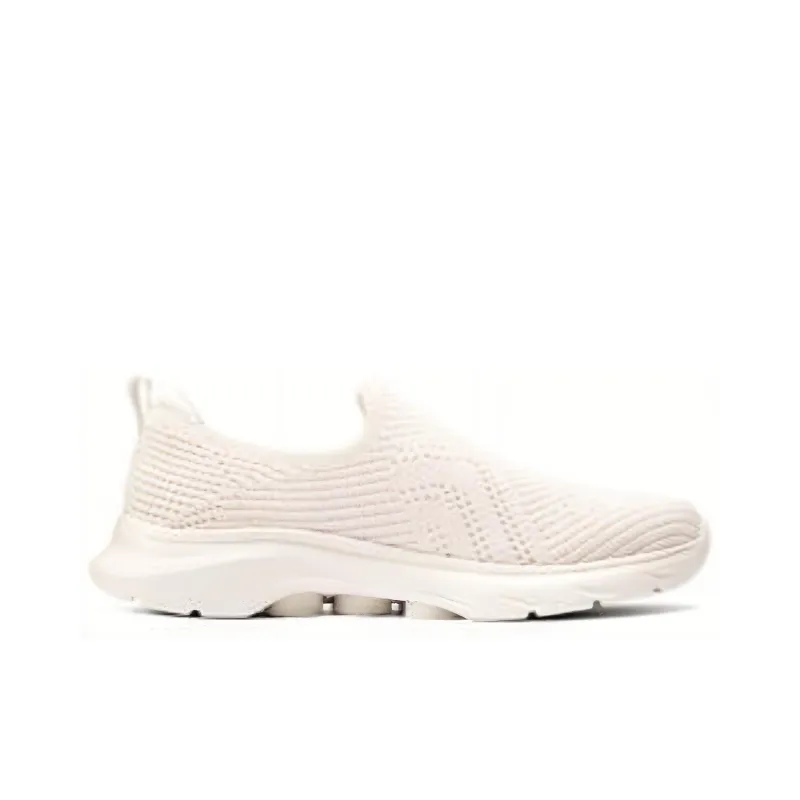 Skechers WOMEN'S GO WALK Cushioning Wear Resistant Breathable Lightweight Rebound Low Top Casual Shoes Women's Ivory-1