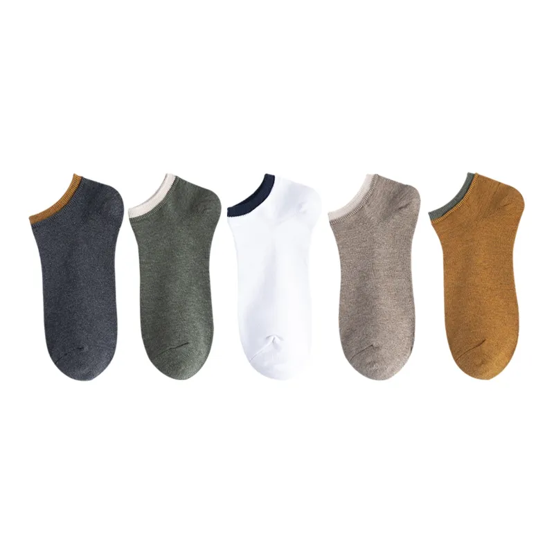 XXLLG Spring And Fall No Show Socks Men's 5 Pack-5