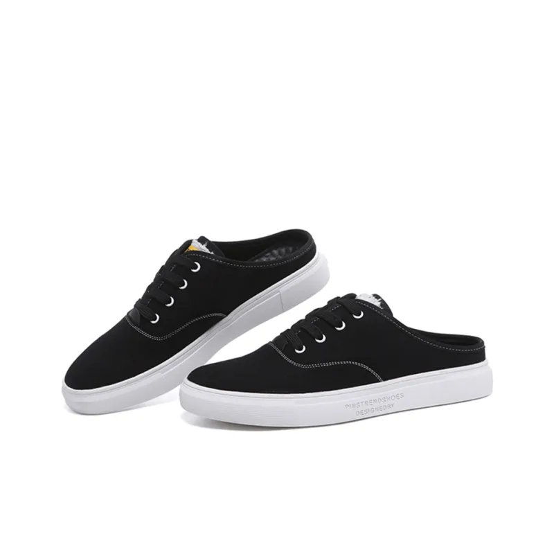 LUOMAIKE Wrap toe Slippers Men's Black-4