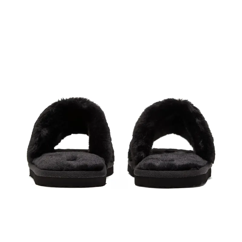 PUMA Fluff Remix Slide 'Black White' Women's-4