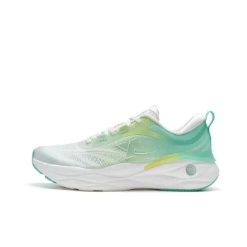 XTEP Cloud Wing 2.0 Running Shoes Men Low Top Sail White/Macaque Green
