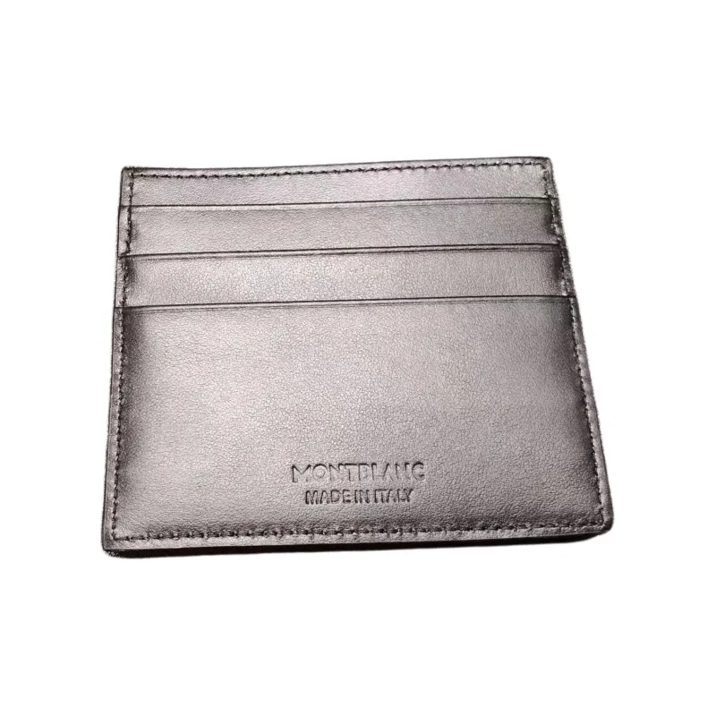 MONTBLANC Fabric Card Holder Men's Dawnlight Silver-1