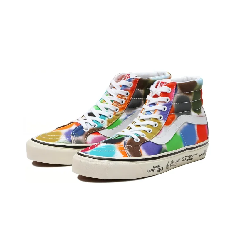 Vans SK8 Hi 38 DX Anaheim Factory Spray Spots/Marshmallow-2