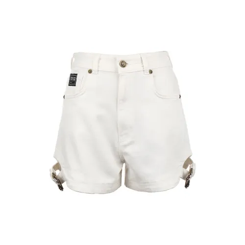 VERSACE JEANS COUTURE Denim Shorts Women's White