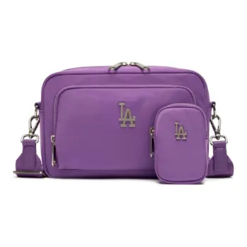 MLB Nylon Fabric Combo Bag Camera Bag Shoulder Bag Crossbody Bag Regular Unisex Violet