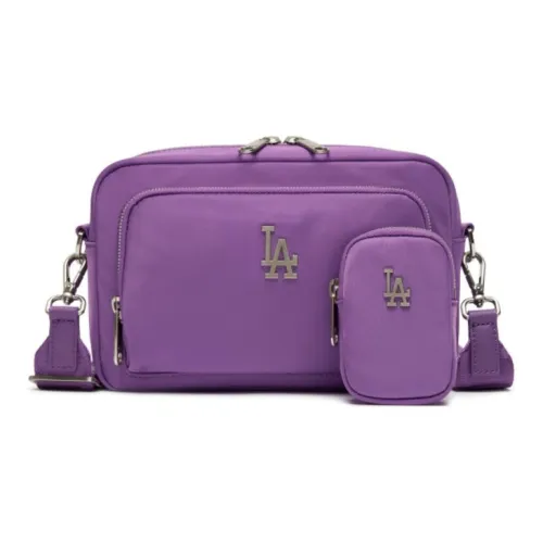 MLB Nylon Fabric Combo Bag Camera Bag Shoulder Bag Crossbody Bag Regular Unisex Violet