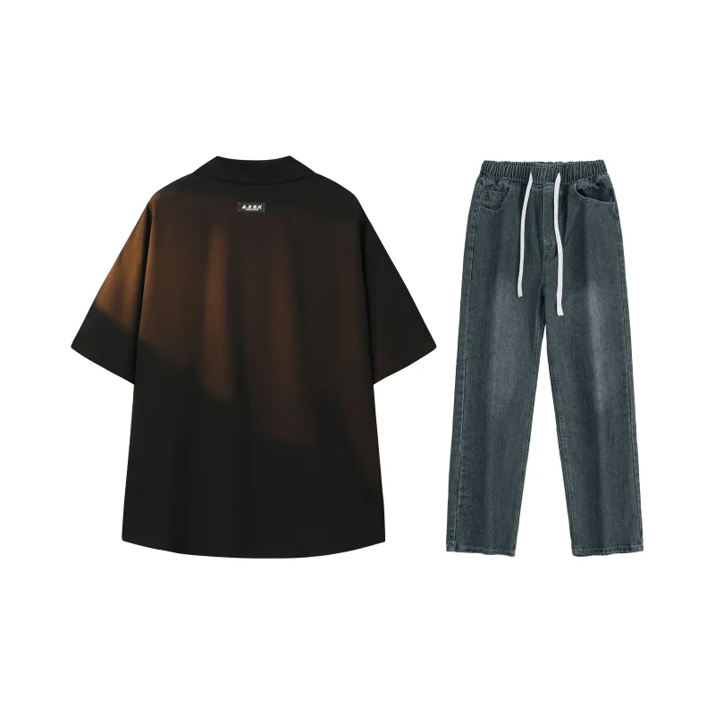 A.X.S.K Shirt Matching Set Unisex-45
