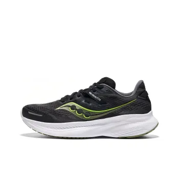 Saucony Guide 16 Cushioning Support Rebound Low Top Training Running Shoes Men's Black Green