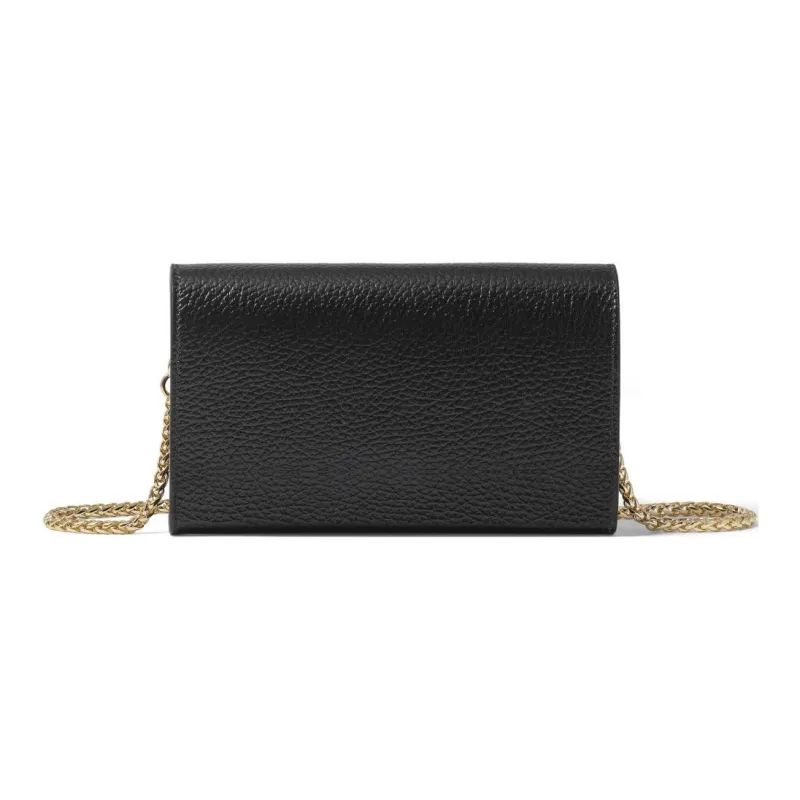 Braccialini Leather Wallet Women's Black-2