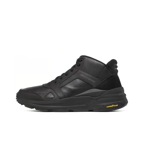 Skechers Global Jogger Casual Shoes Men Mid-Top Black