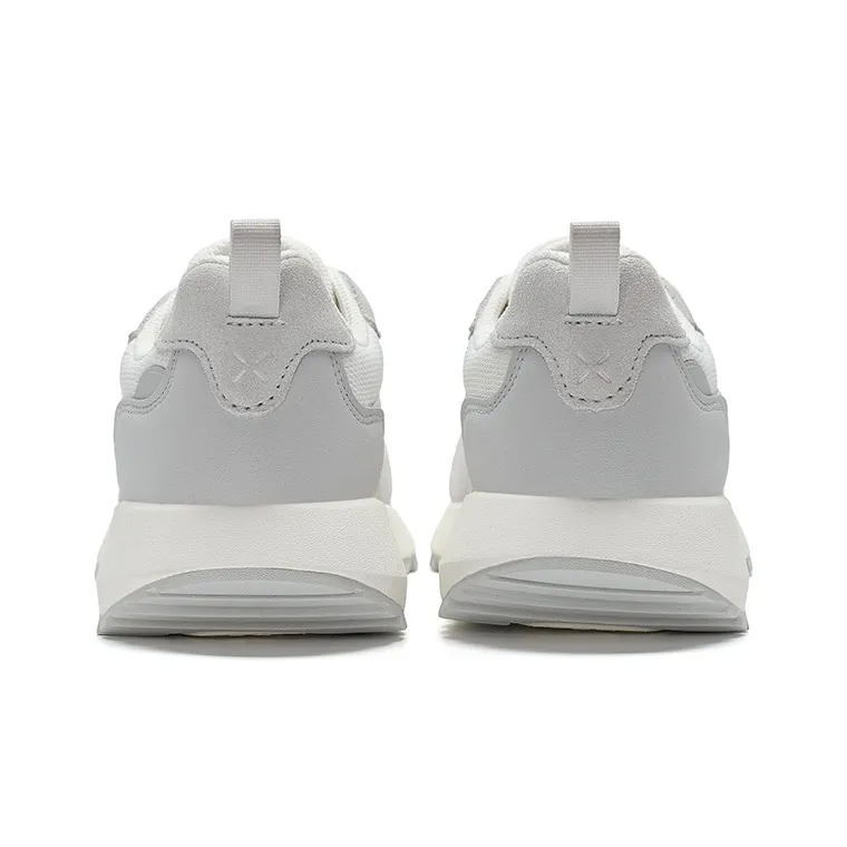XTEP Casual Shoes Women's Low Top Sail White/Lunar Stone Gray/Pure Pink-3