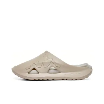 Kappa Slide Slippers Unisex Sheepskin Paper Brown