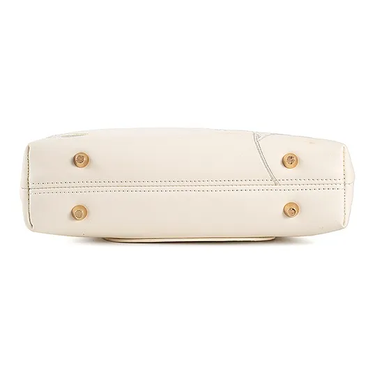 Vigno Synthetic Leather Shoulder Bag Crossbody Bag Handbags Regular Women's Ecru-3