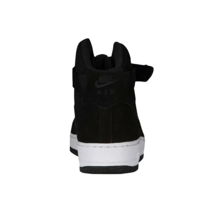 Nike Air Force 1 High '07 Triple Black Suede White-3