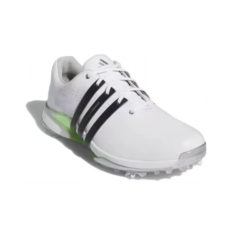 Adidas Tour360 24 Wide Golf Cloud White Core Black Green Spark-2