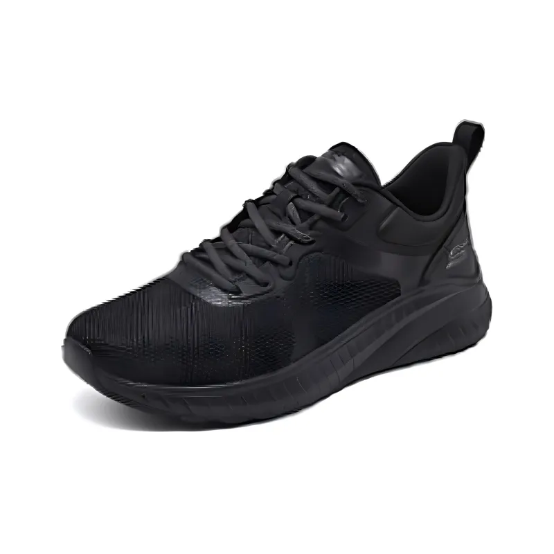 Skechers Cushioning, Wear Resistant Low Top Casual Shoes Women's Black-2