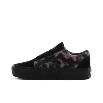 Vans Mix Leopard Old Skool Platform Black/Purple Pink Women's