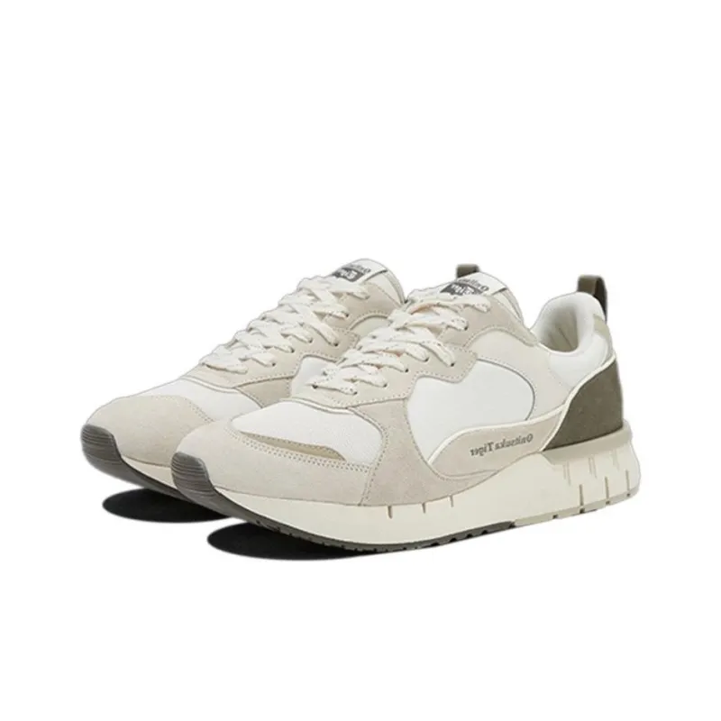Onitsuka Tiger Bravon Shoes 'White Beige Green'-2
