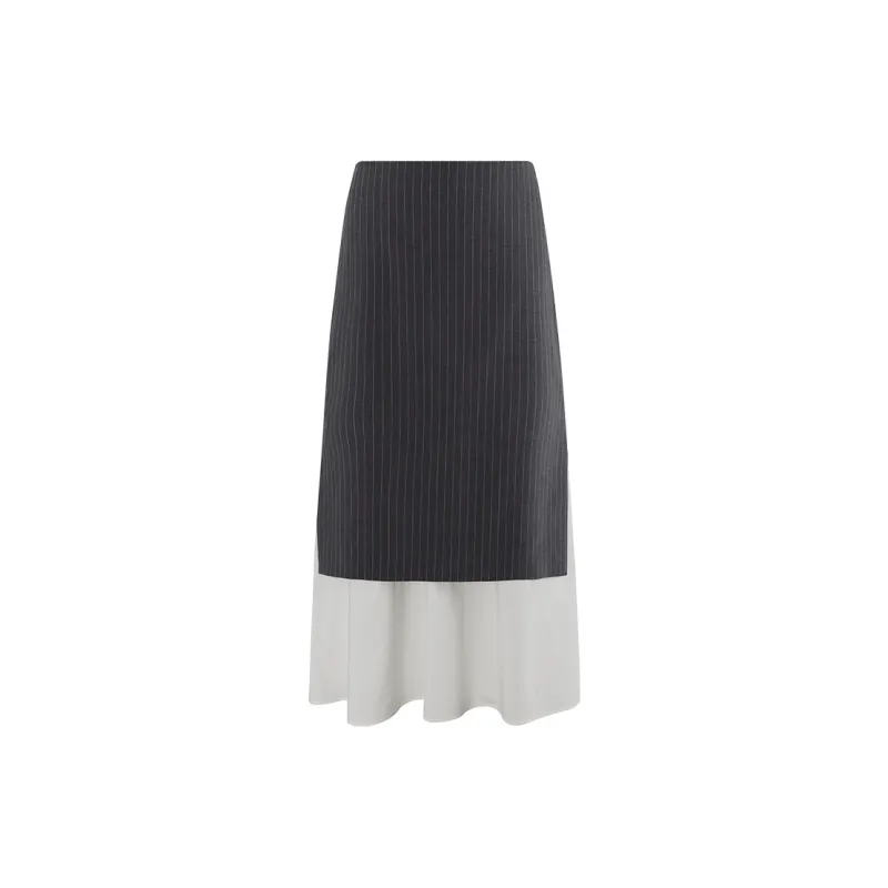 THE SEA LIFE Casual Long Skirt Women's Premium Gray-1