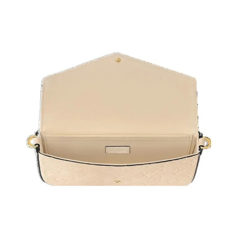 LOUIS VUITTON Felicie Pochette Cream-4