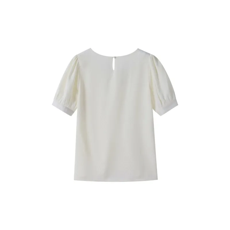 Huagaa Shirt Women's Light Apricot-1