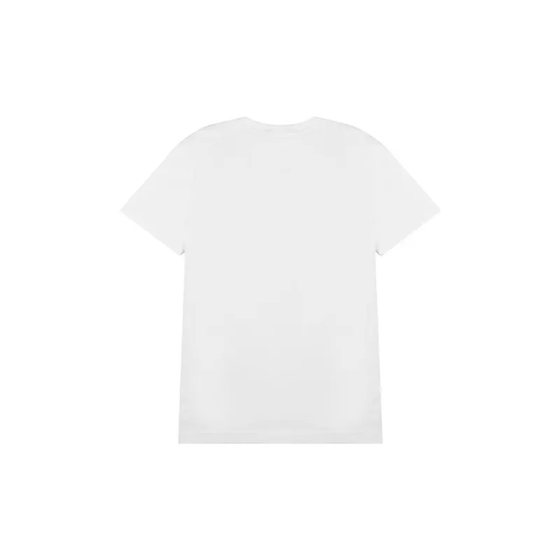 QIAODAN Drop Shoulder Sleeve T Shirt Men's Jordan White/Sky Blue-1