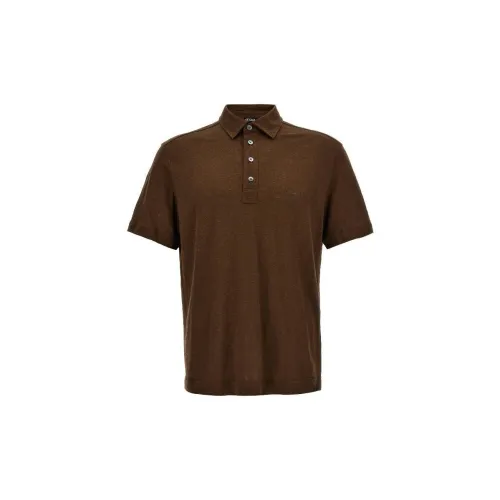 Ermenegildo Zegna Polo Shirts Men Chocolate