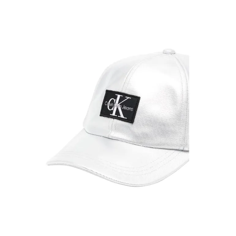 Calvin Klein Logo patch Metallic Baseball Cap-1