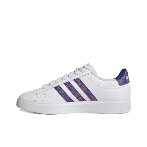 Adidas GRAND COURT 2.0 Skateboard Shoes Women's Low-Top White/Blue