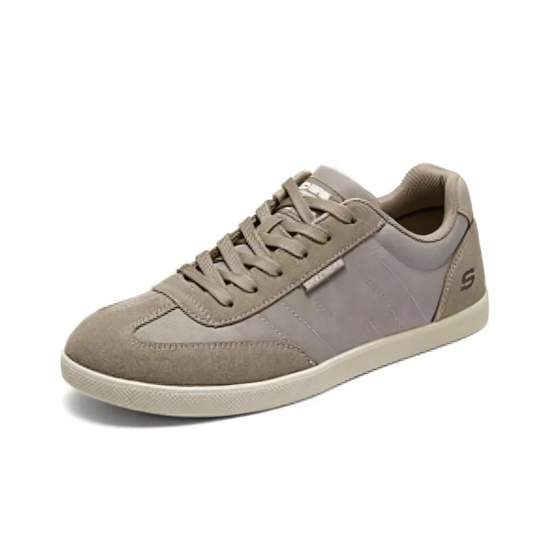 Skechers Cushioning Wear Resistant Low Top Skateboard Shoes Men's Taupe-2