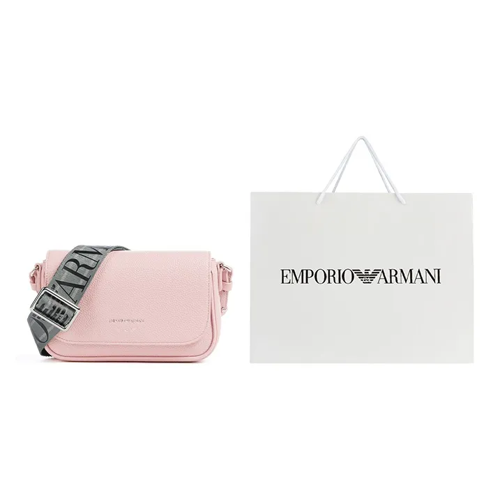 EMPORIO ARMANI MyEA Polyurethane Crossbody Bag Shoulder Bag Women's Pink-8