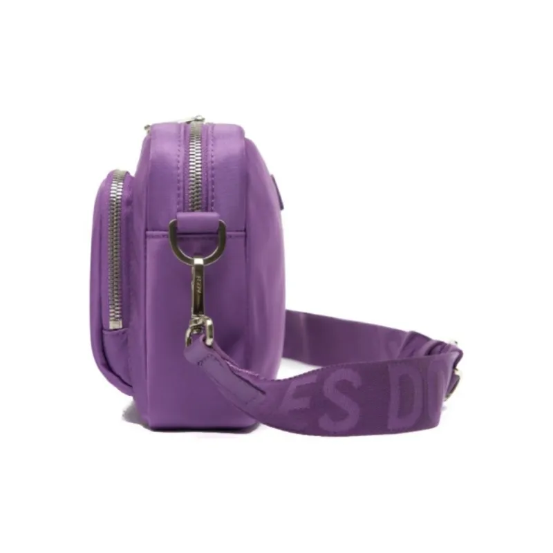 MLB Nylon Fabric Combo Bag Camera Bag Shoulder Bag Crossbody Bag Regular Unisex Violet-3