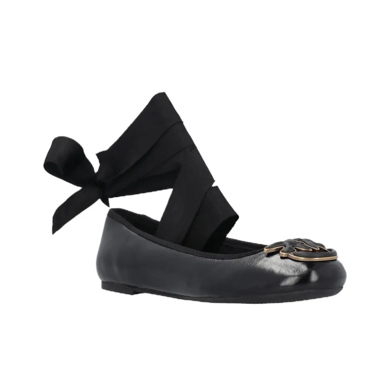 PINKO Love Birds Removable Ribbon Ballerinas Women's-1