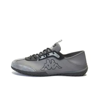 Kappa Cushioning, Slip Resistant, Abrasion Resistant, Lightweight Low Top Casual Shoes Unisex Dark Gray Black