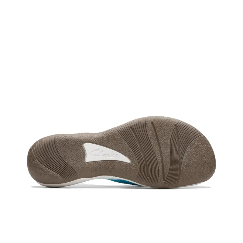 Clarks Flip Flops 3cm Women's Blue-5