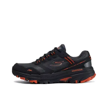 Skechers Cushioning Wear Resistant Low Top Running Shoes Men's Orange