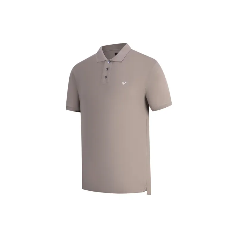 EMPORIO ARMANI SS24 Polo Shirt Men's Light Coffee-2