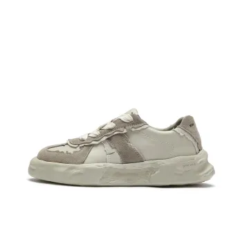Soilios Anti Slip Wear Resistant Low Top Skateboard Shoes Unisex Light Stone Gray