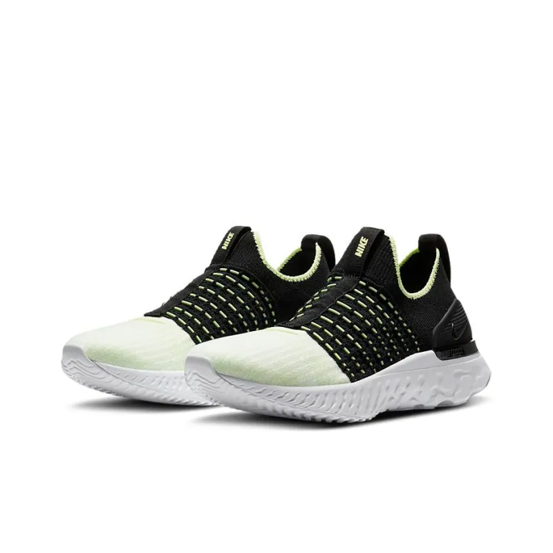 Nike React Phantom Run Flyknit 2 Black Barely Volt Women's-2