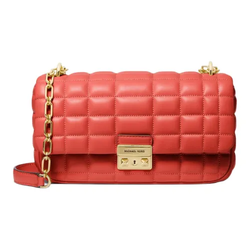 MICHAEL KORS Sheepskin One Shoulder Handbag, Crossbody Bag Large Size Women's Coral Red