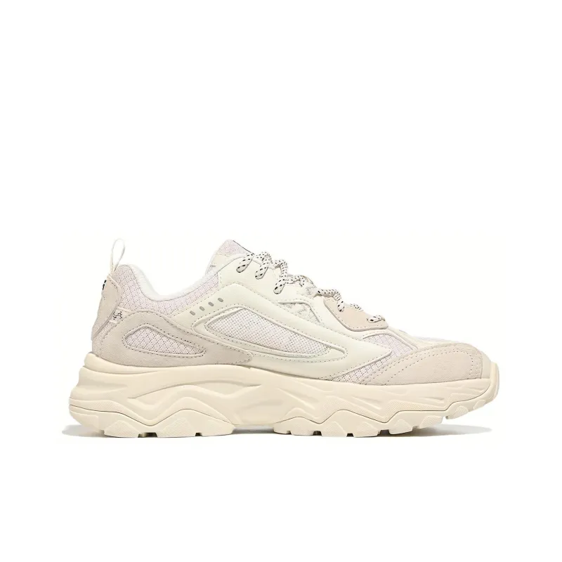 FILA Ray Tracer Cushioning, Slip Resistant, And Abrasion Resistant Low Top Casual Shoes Unisex White Black-1