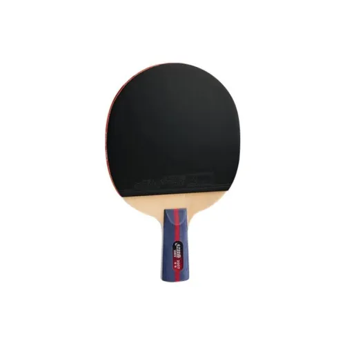 DHS T2007 DHS Ping Pong Paddles Unisex Pure Wood Red Unisex All Wood Black Penhold Grip