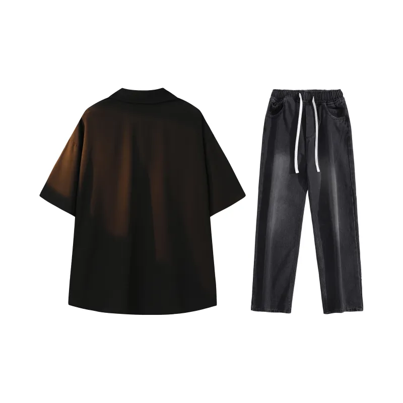 A.X.S.K Shirt Matching Set Unisex-1