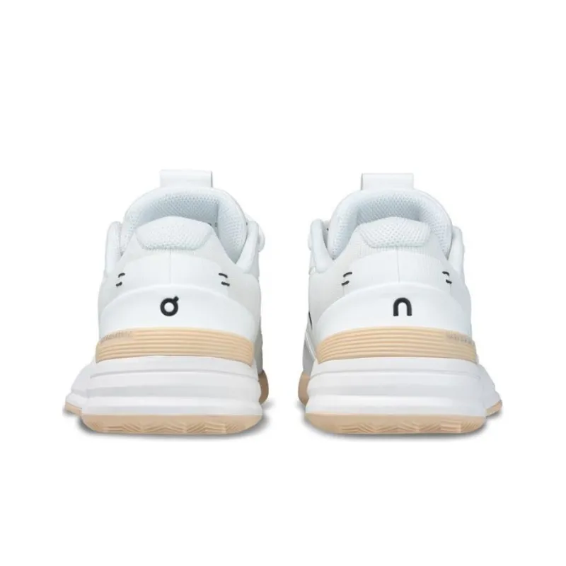 On The Roger Pro Cushioning Low-Top Running Shoes Women's White-3
