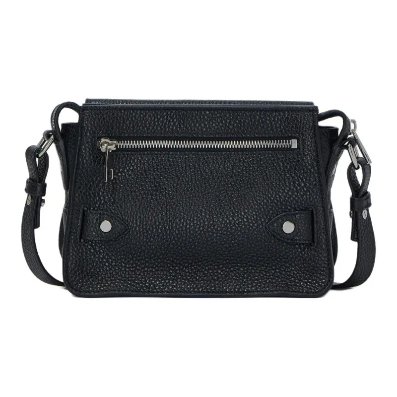 PROENZA SCHOULER Calfskin Saddle Bag Crossbody Shoulder Bag Small Size Women's Black-2