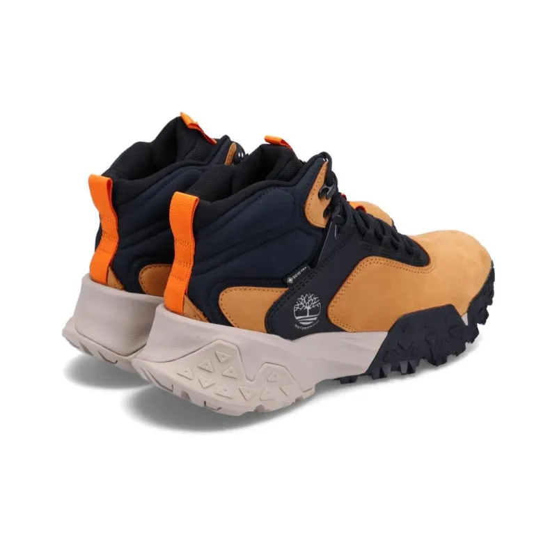 Timberland Motion Scramble Mid Lace Up Hiking Boot With GORE TEX Bootie 'Wheat Nubuck'-3